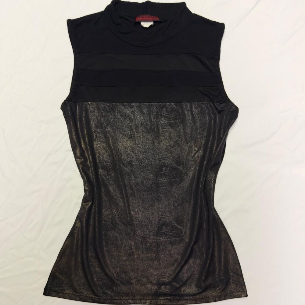 Unbranded Women's Black and Gold Vest